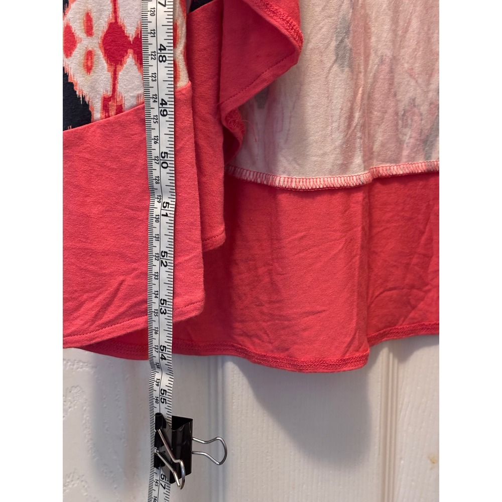 New York & Company Pink Ikat High Low Halter Maxi Dress XL - Picture 5 of 6